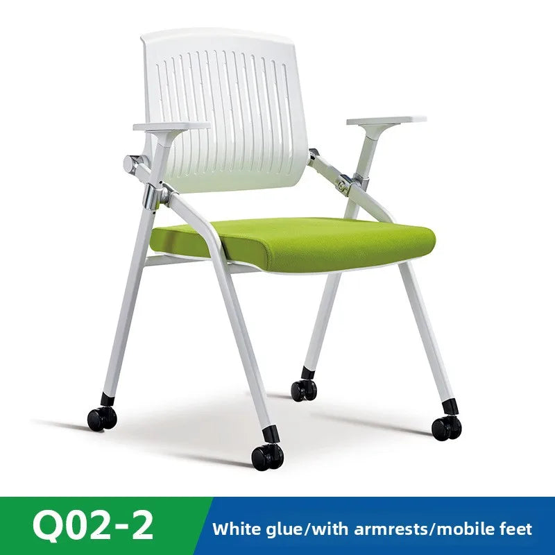 Foldable training table and chair integrated staff mesh conference chair training chair with writing tablet Oasis Select 5
