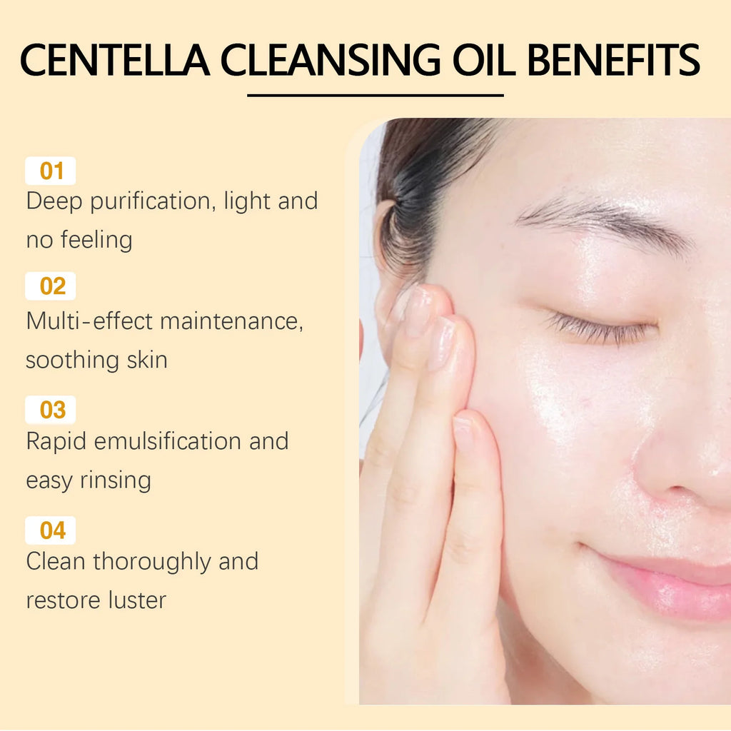 EELHOE Centella Cleansing Oil – Makeup Remover, Pore Care 100ml Facial Cleansing Oil Oasis Select