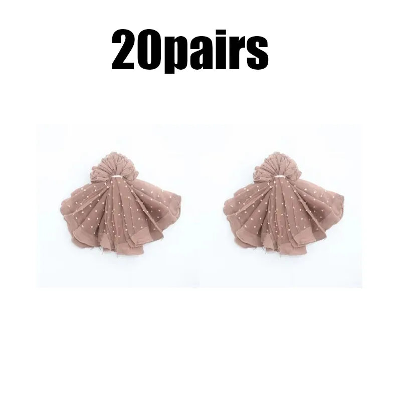 10/20/30pairs Cool Breathable Summer Sexy Black Skin Dot Sock Solid Color Dot Socks Women Girls High Stretch Mesh Nylon Sock Oasis Select 20pairs dark skin One Size