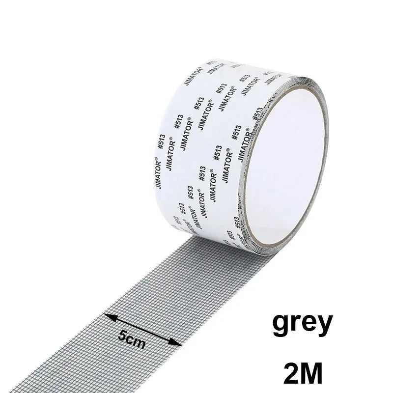 Anti-Mosquito Mesh Window Net Screen Repair Tape Patch Waterproof Self-adhesive Repair Tool Broken Hole New Oasis Select 1PCS-grey