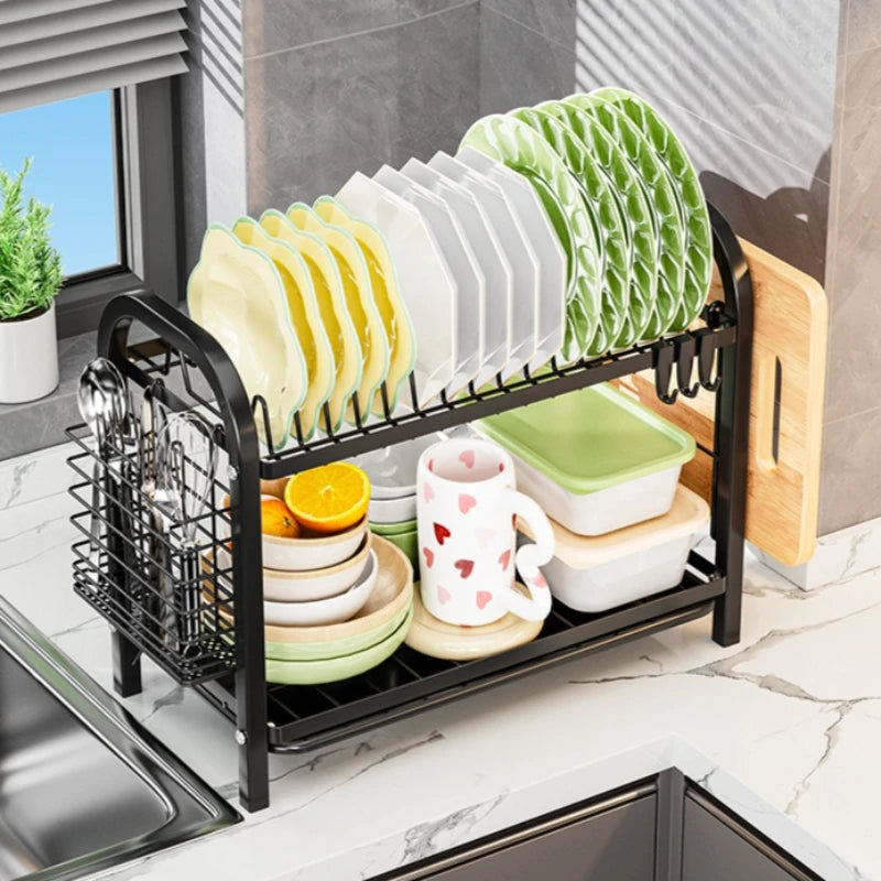 Kitchen Shelf Dish Storage Rack Multifunctional Dish Rack Dish Rack Drain Rack Tableware Oasis Select