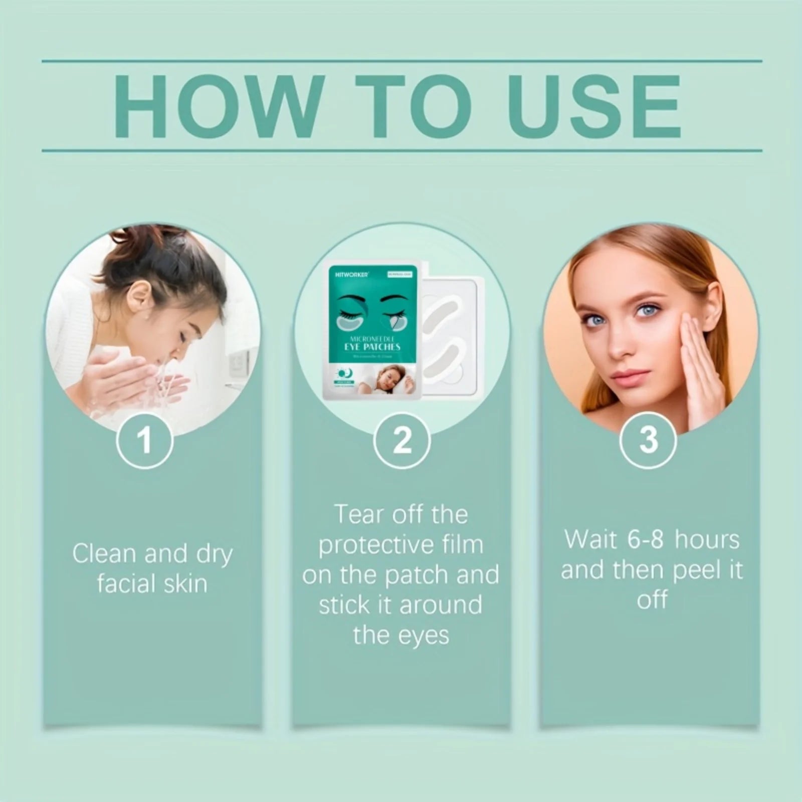 Microneedle Hyaluronic Acid Eye Patches – Firm & Hydrate Eye Patch Mask Oasis Select