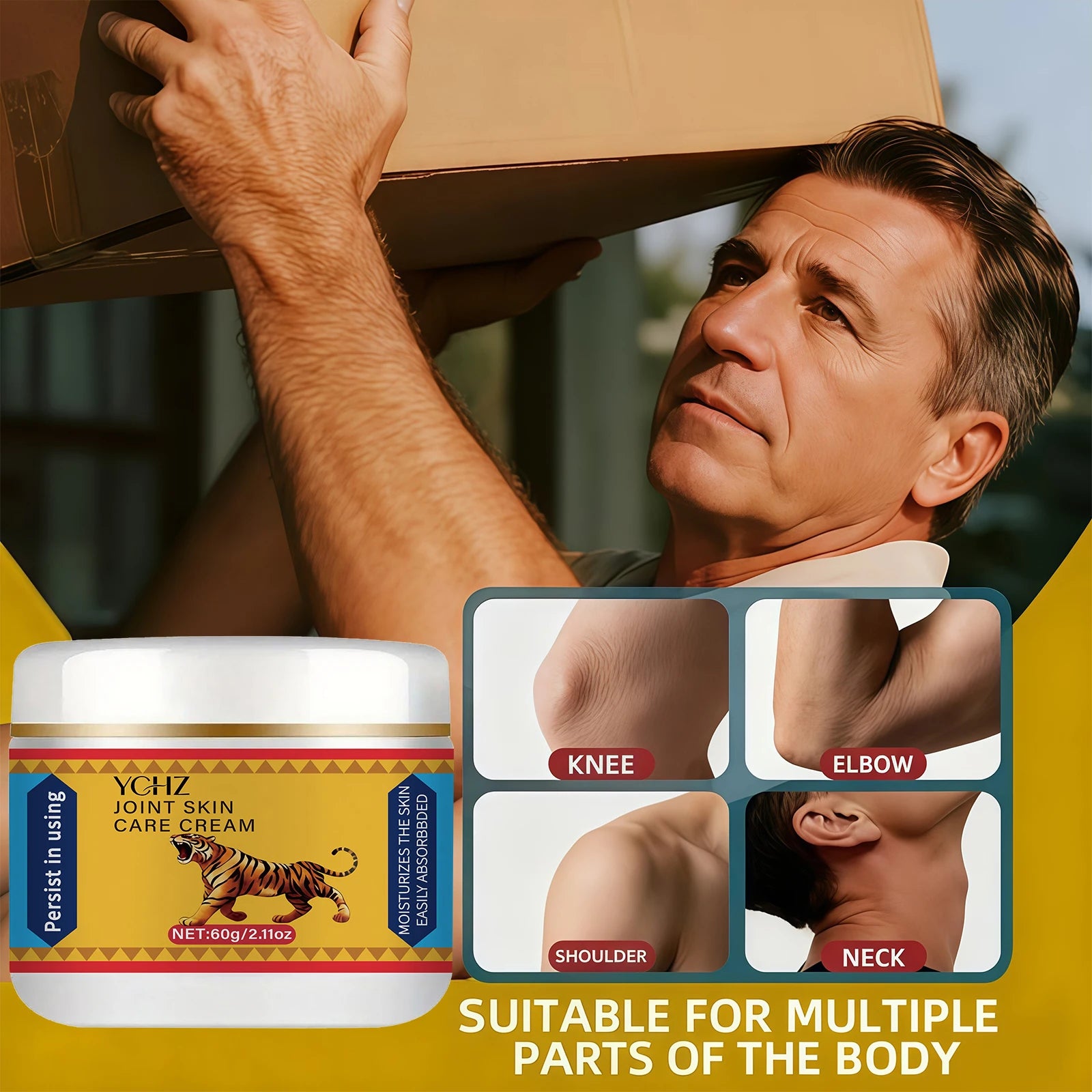 Tiger Massage Cream – Moisturizing Body Cream for Sports | 60g