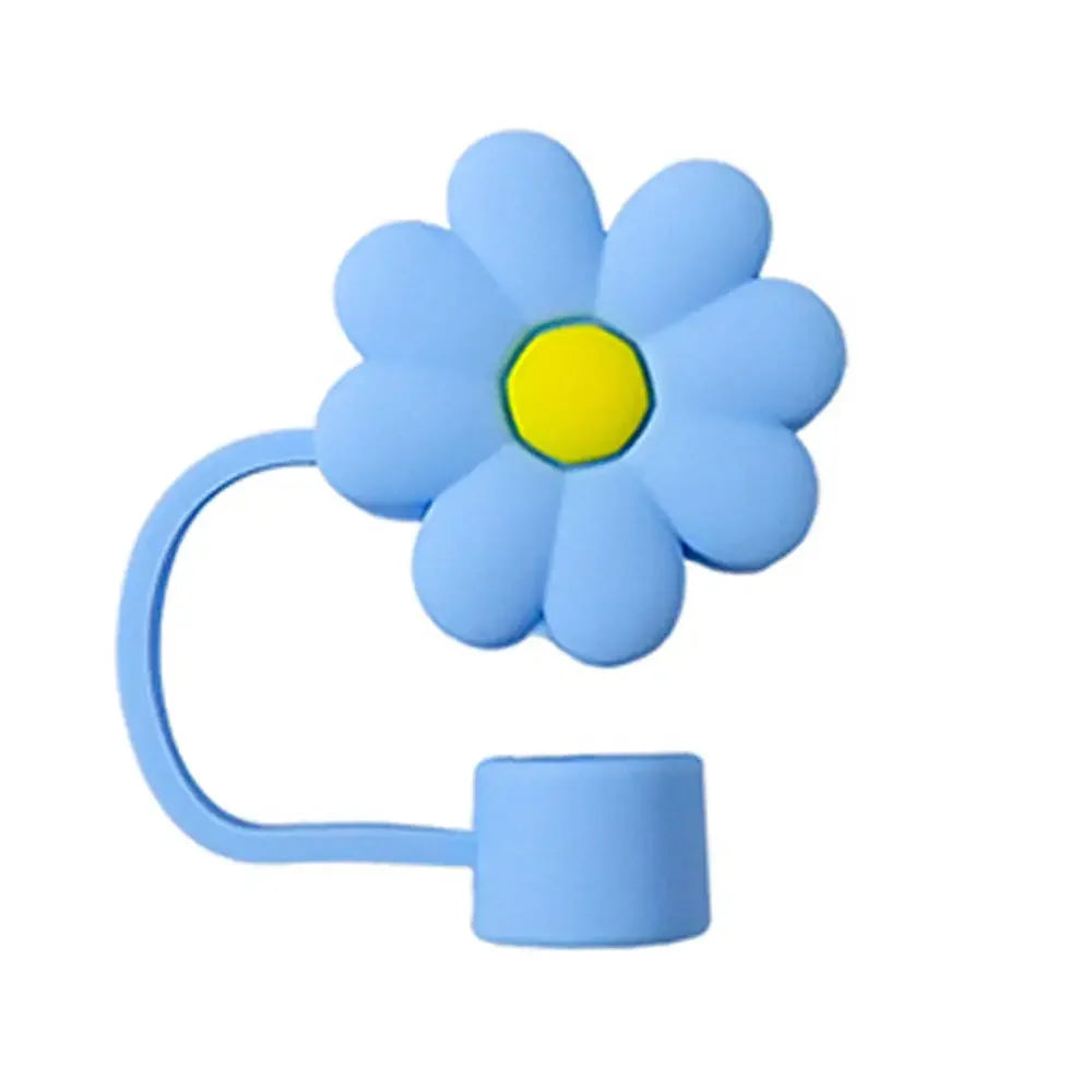 Flower Shape Straw Cover Compatible Stanley 30& Tumbler Soft Silicone