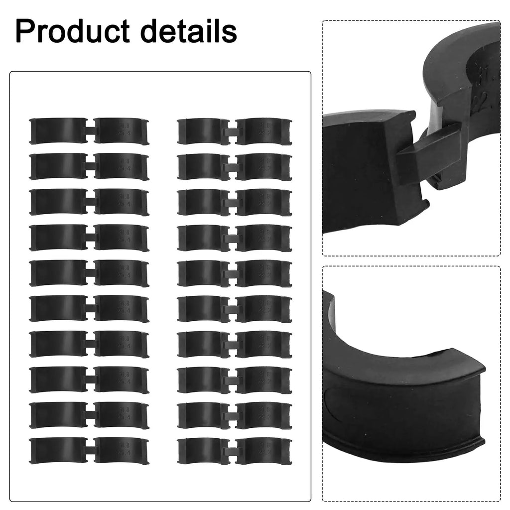 20Pcs Non Slip Rubber Gasket Set for Bike Handlebars Compatible Sizes from 22 2mm to 31 8mm for Secure Attachment Oasis Select