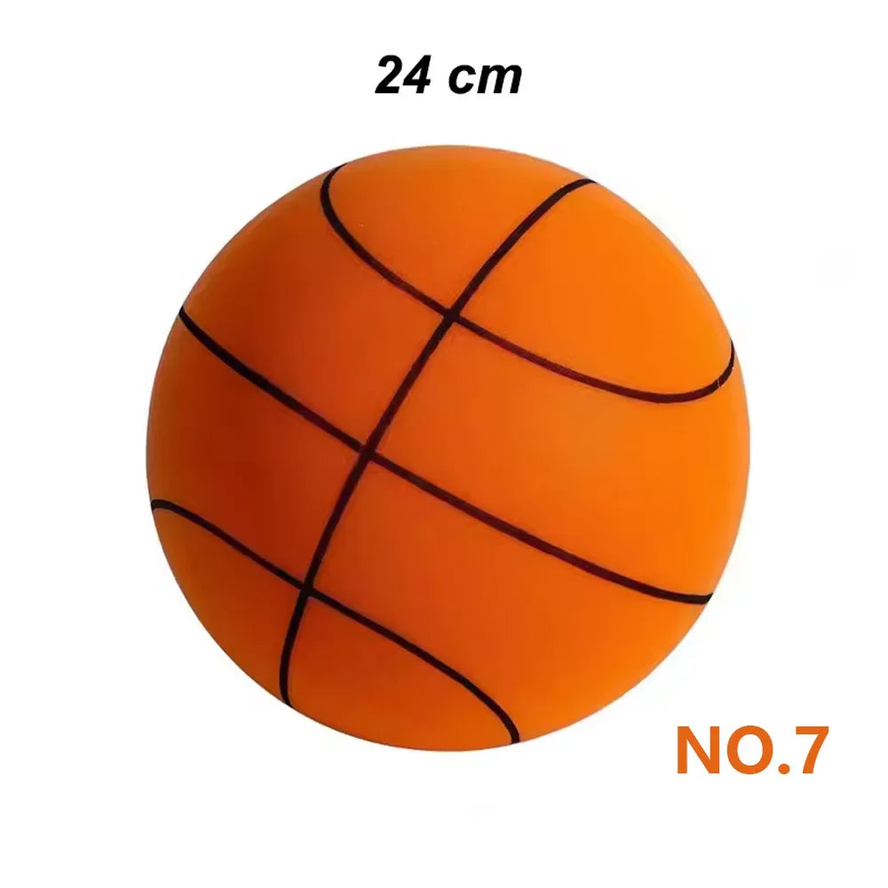 PU Foam Basketball Kids Indoor Silent Basketball Bouncing Mute No Noise Ball Bounce Squeezable Mute Bouncing Sports Basketball Oasis Select Orange No.7