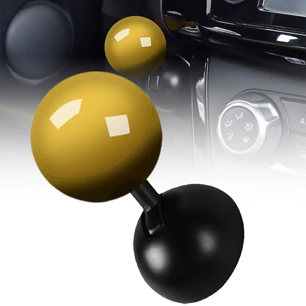 Metal Car Push to Start Button Cover Rocker Car Engine Start Stop Button Joystick for Decorative Accessories Oasis Select YELLOW
