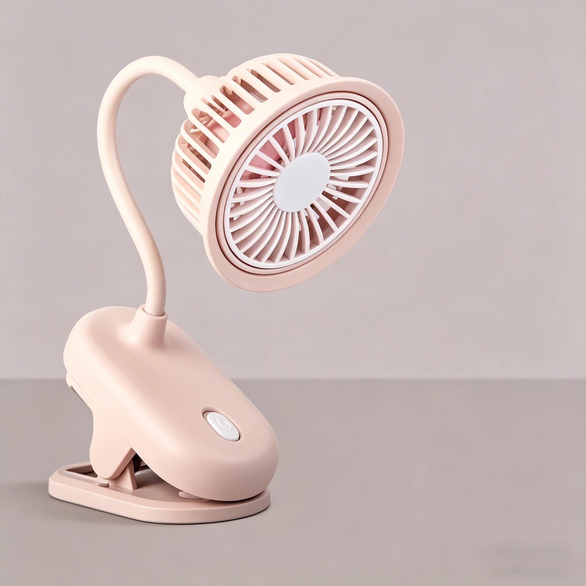 Clip-On Mini Fan 360° Flexible Neck | USB Rechargeable Quiet