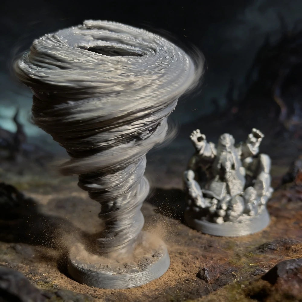 Fantasy RPG Wind Elemental Miniatures Ornaments Cool Vortex Model DIY Paintable Tabletop Games Terrain Mini Dioramas Decoration Oasis Select