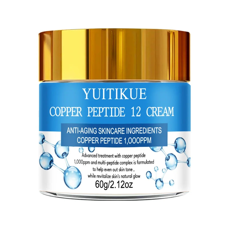 YUITIKUE Copper Peptide Anti-Aging Cream, Silky Smooth & Non-Sticky Formula, Absorbs Easily for All-Day Hydration Oasis Select 1pc