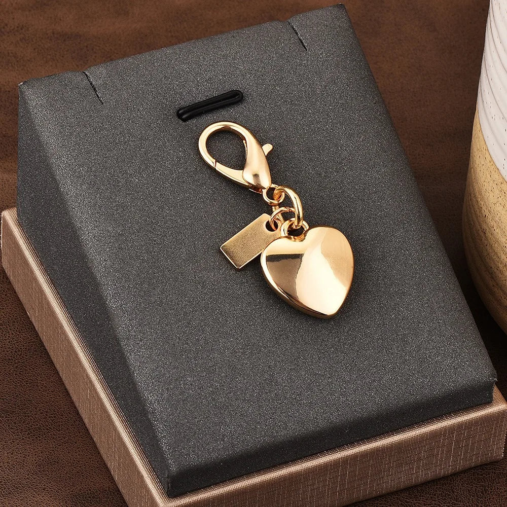 Cute Exquisite Keychains High-end Heart-shaped Bag Pendant Jewelry Decoration Oasis Select 6