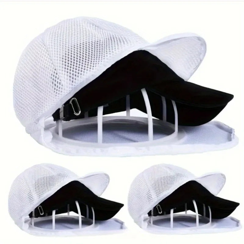 2pcs/set (Hat Washing Bag and Hat Rack), Mesh Baseball Cap Cleaning Bag,Gentle and Efficient Baseball Cap Cleaning Equipment Oasis Select