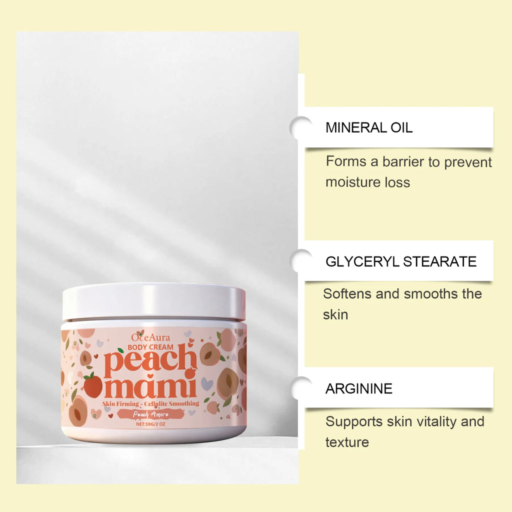OceAura Peach Firming Body Cream – Tighten, Lift & Moisturize Firming Body Cream Oasis Select
