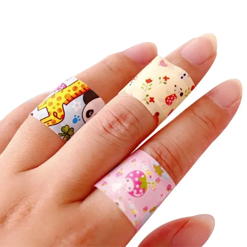 Cartoon Animal Pattern Band Aid Hemostasis Adhesive Bandages First Aid Emergency Kit Wound Plaster Patches for Kids Oasis Select