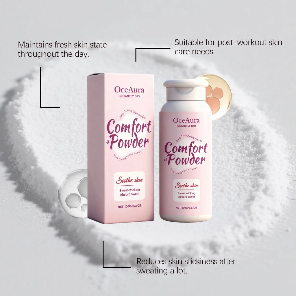 Comfort Powder Instantly Dry Comfort Powder Soothing Body Powder Sweat Wicking Absorb Sweat Talc Free Refreshing Summer Care Oasis Select