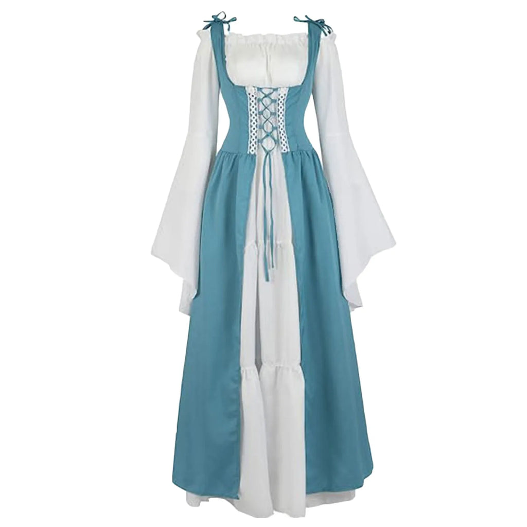 Women's Medieval Corset Lace-Up Dress | Halloween Cosplay Costume Dress Oasis Select