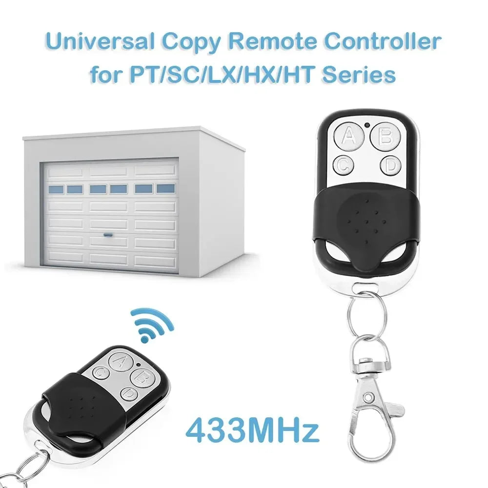 Universal 4 Buttons Garage Door Opener Remote Control 433MHZ Clone Fixed Learning Rolling Code Duplicator Garage Oasis Select