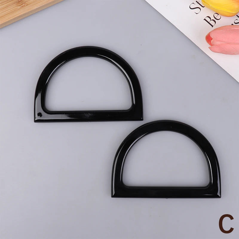 2Pcs D-Shape Bag Handles – DIY Purse & Crochet Bag Handles DIY Bag Handles Oasis Select C