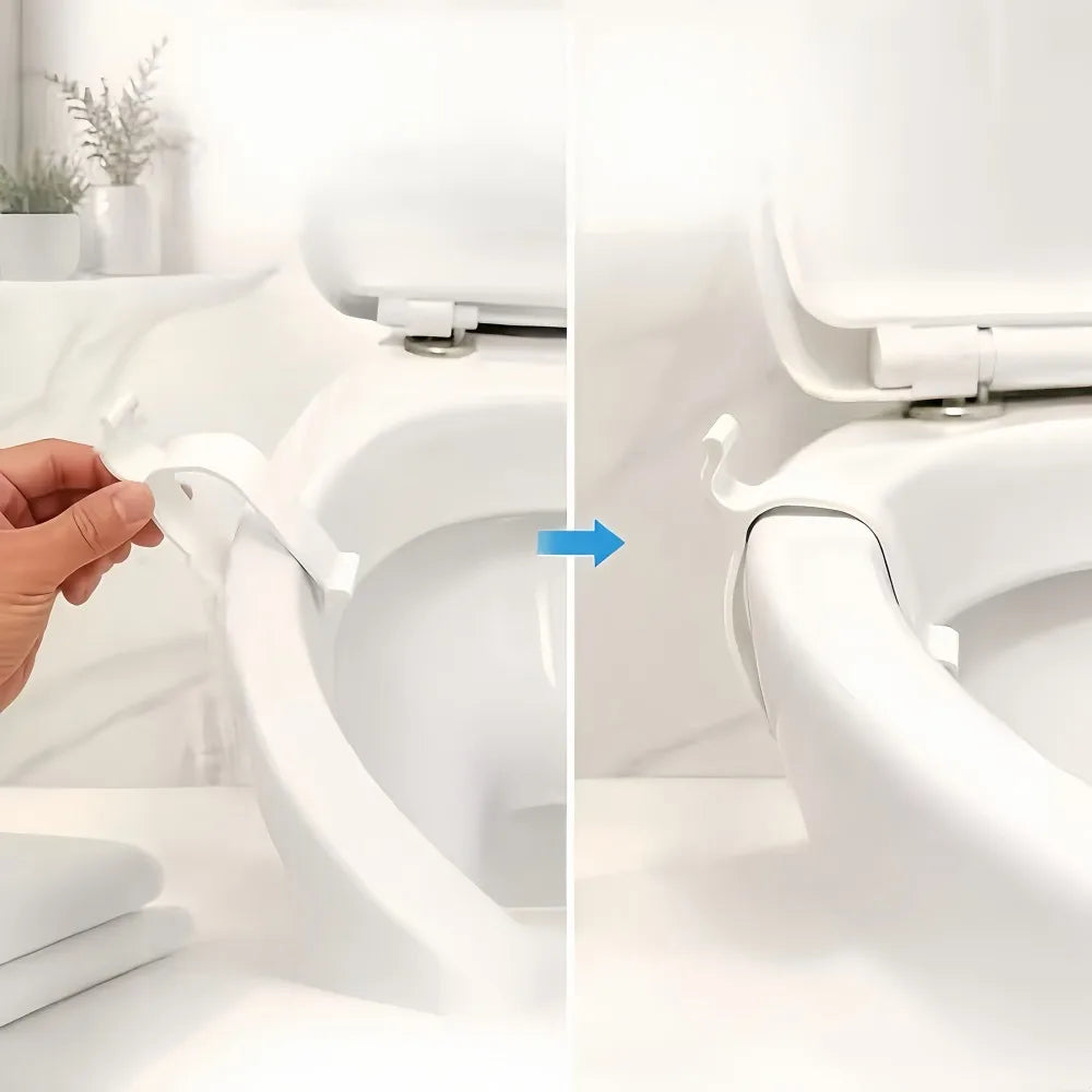 2pcs toilet seat stabilizer. Try this toilet stabilizer quickly, it can easily align the toilet without running. Oasis Select