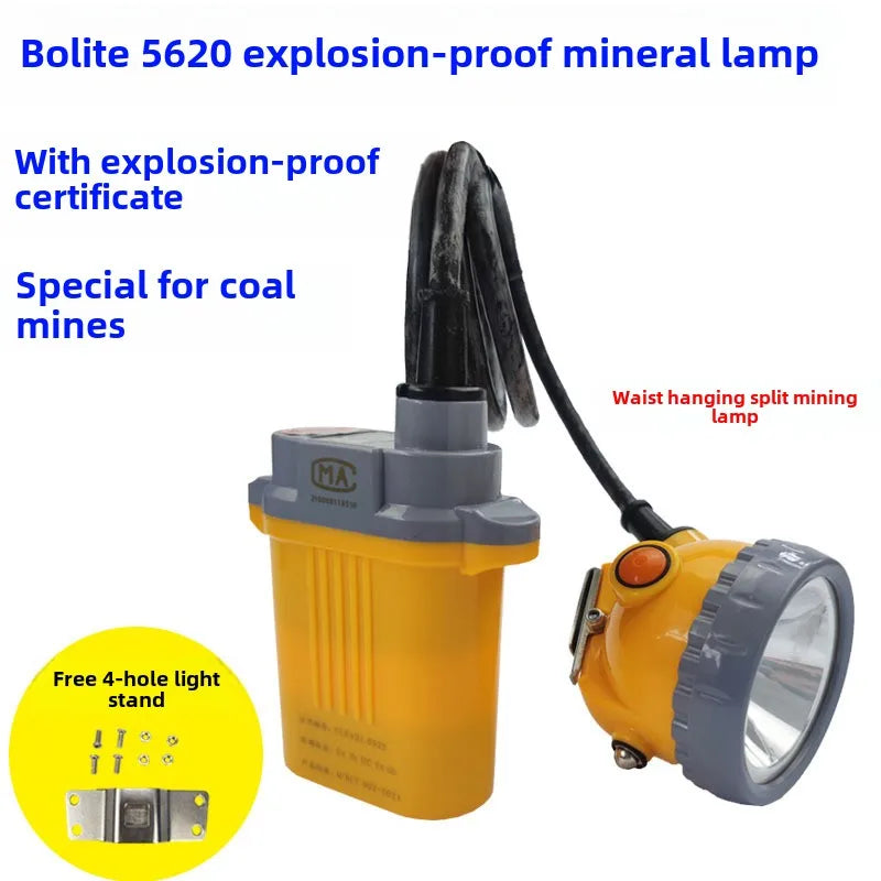 SHINEKNOT LED Split Mining Helmet Headlight | Waterproof 10W