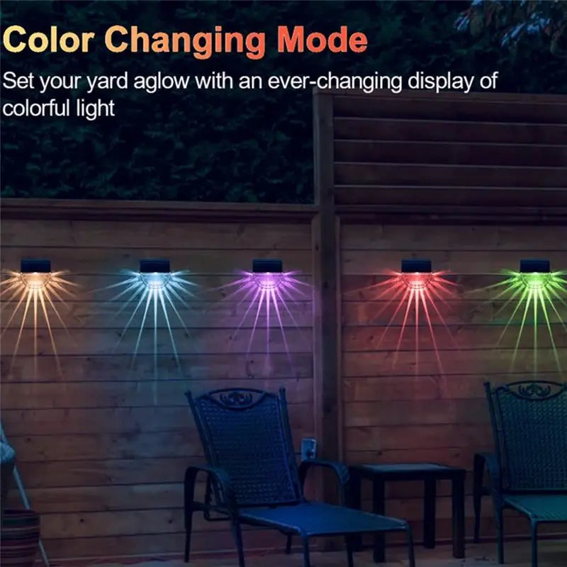 LIKE WISH Solar Wall Lamp Deck Lamp Outdoor Wall Lamp Home Waterproof Courtyard Garden Layout Balcony Yard Ladder Fence Easy Ins Oasis Select