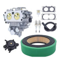 ~WISH Carb Carburetor Assembly Fuel Pump Spark Plug Air Filter Kit 808626 For Briggs 386447 386442 380447 380442 Engine Lawn Mow Oasis Select Silver