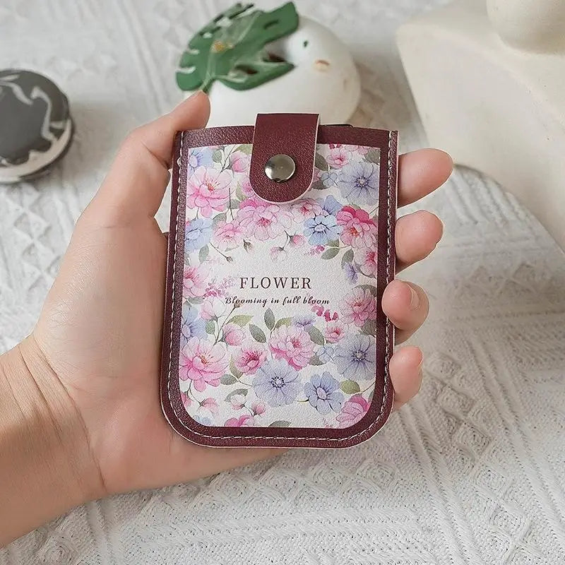 Portable Adorable Pull-out Card Holder With Multiple Card Slots - ID Card, Bank Card, Bus Card Organizer For Women Oasis Select 04