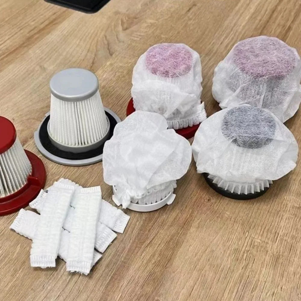 100PCS Non-wovens Vacuum Cleaner Filter Mesh Mesh Dust-proof Dust Collection Filter Disposables Durable Filter Cover Accessories Oasis Select