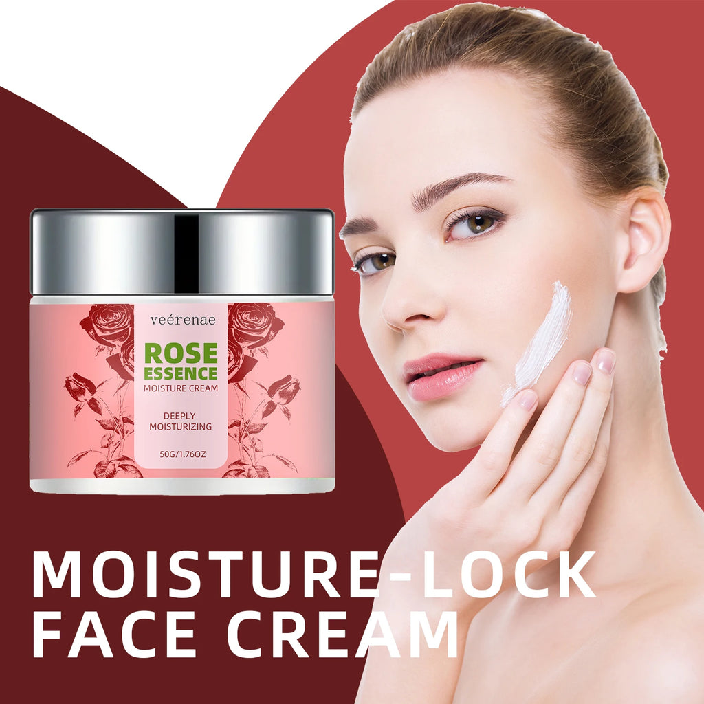 Veérenae Rose & Collagen Moisture Cream – 24H Hydration