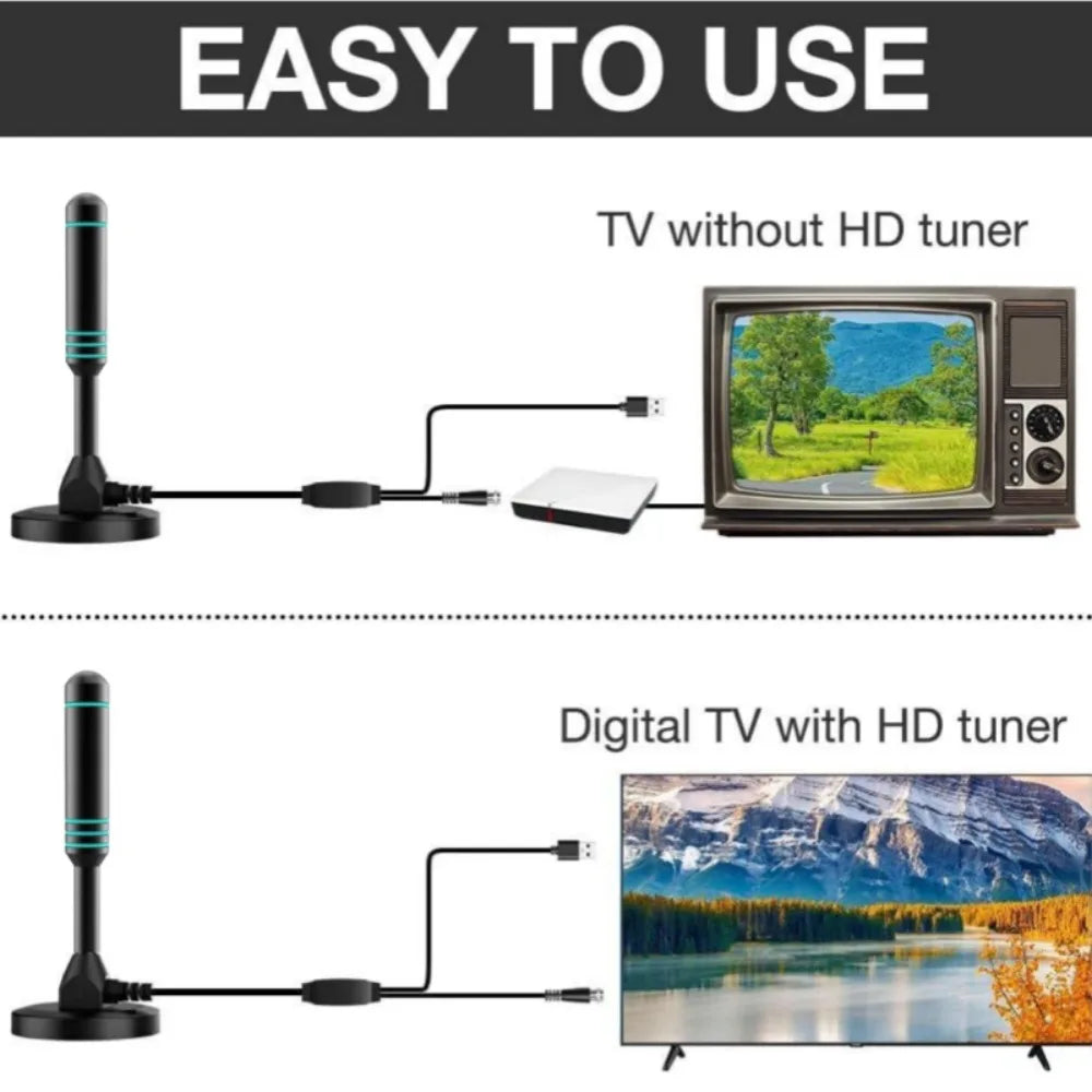 2025 New Indoor Digital TV Antenna Ground Wave Antenna Mini HDTV Antenna DV B-t2 Antenna Oasis Select