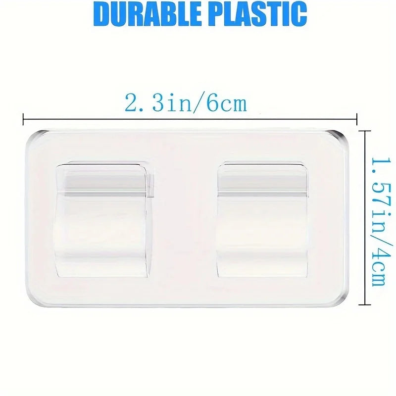 4/10pcs Hooks for Outdoor String Lights - Durable, Clear Self-Adhesive Clips for Christmas Light Hanging & Cable Management Oasis Select