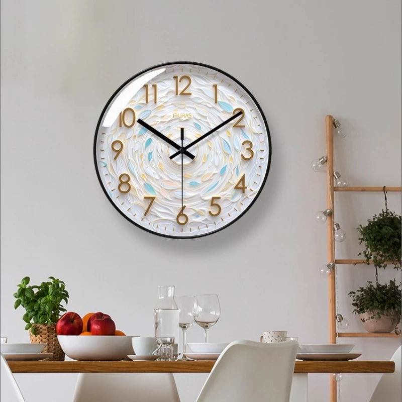 Creative Clock Nordic Living Room Wall Clock Ultra Quiet Wall Hanging Fashionable Dining Room Quartz Home High-end Feeling Oasis Select