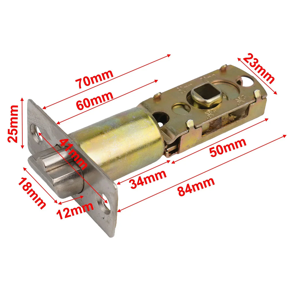 Stainless-steel Internal Bathroom Privacy Door Lock Passage Latch Lockbody Home BATHROOM Supplies Replacement Accessories