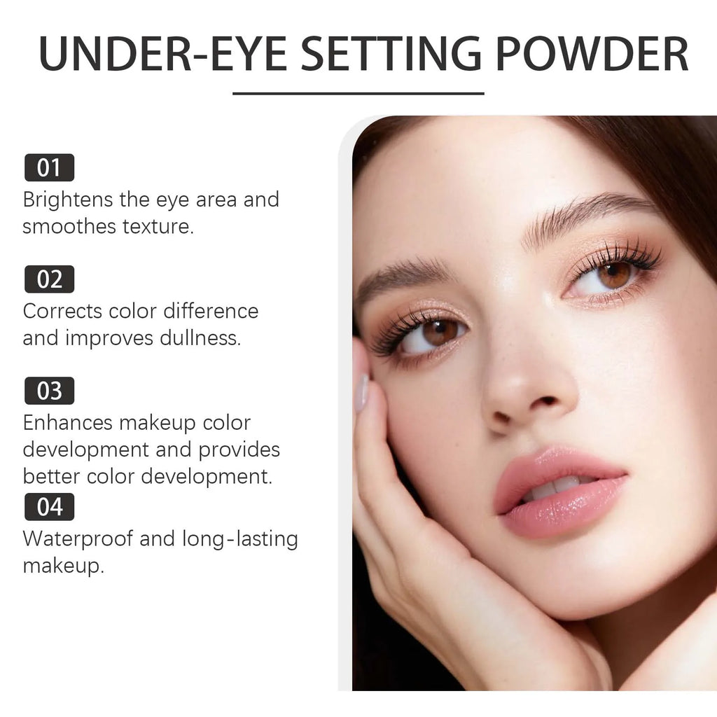 Brightening Loose Powder Reduce Dullness Smooth Pores Highlight Under-Eye Lightweight Blends Foundation Soft-Focus Matte Finish Oasis Select