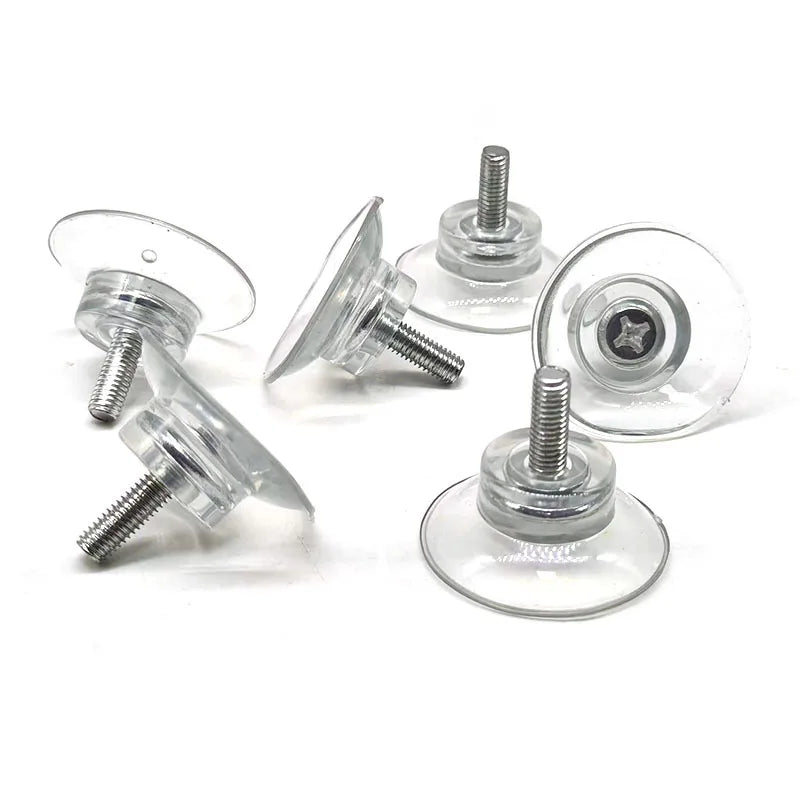 10pcs M6/M8 Screw Rubber Suction Cup with Screw Plastic Sucker Pad Holder Turn Nut Glass Table Tops Storage Tool Hooks Oasis Select