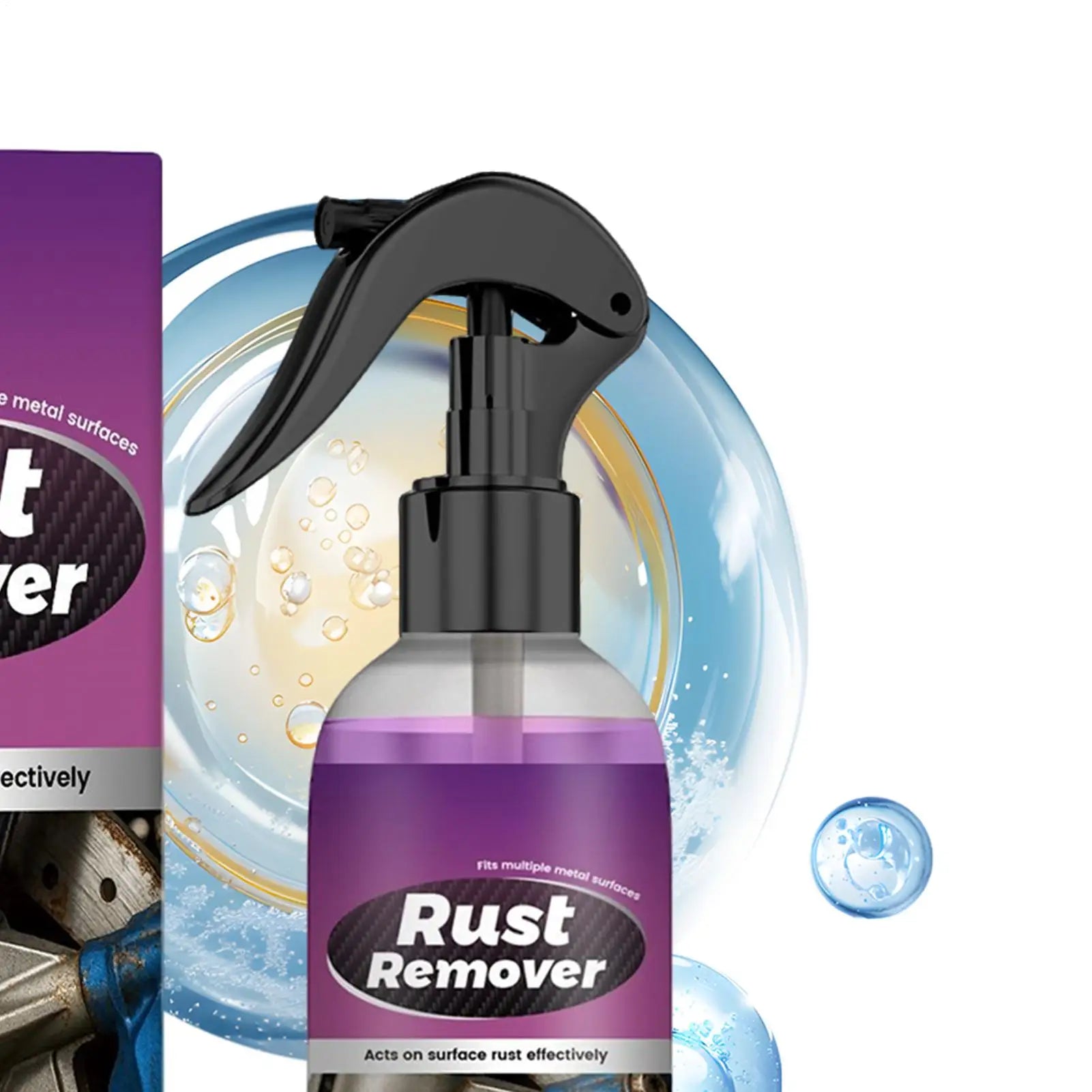 100ml Multi-purpose Rust Removal Spray Car Wheel Hub Polishing Renovator Parts Maintenance Metal Lubrication Loose Rust Spray Oasis Select