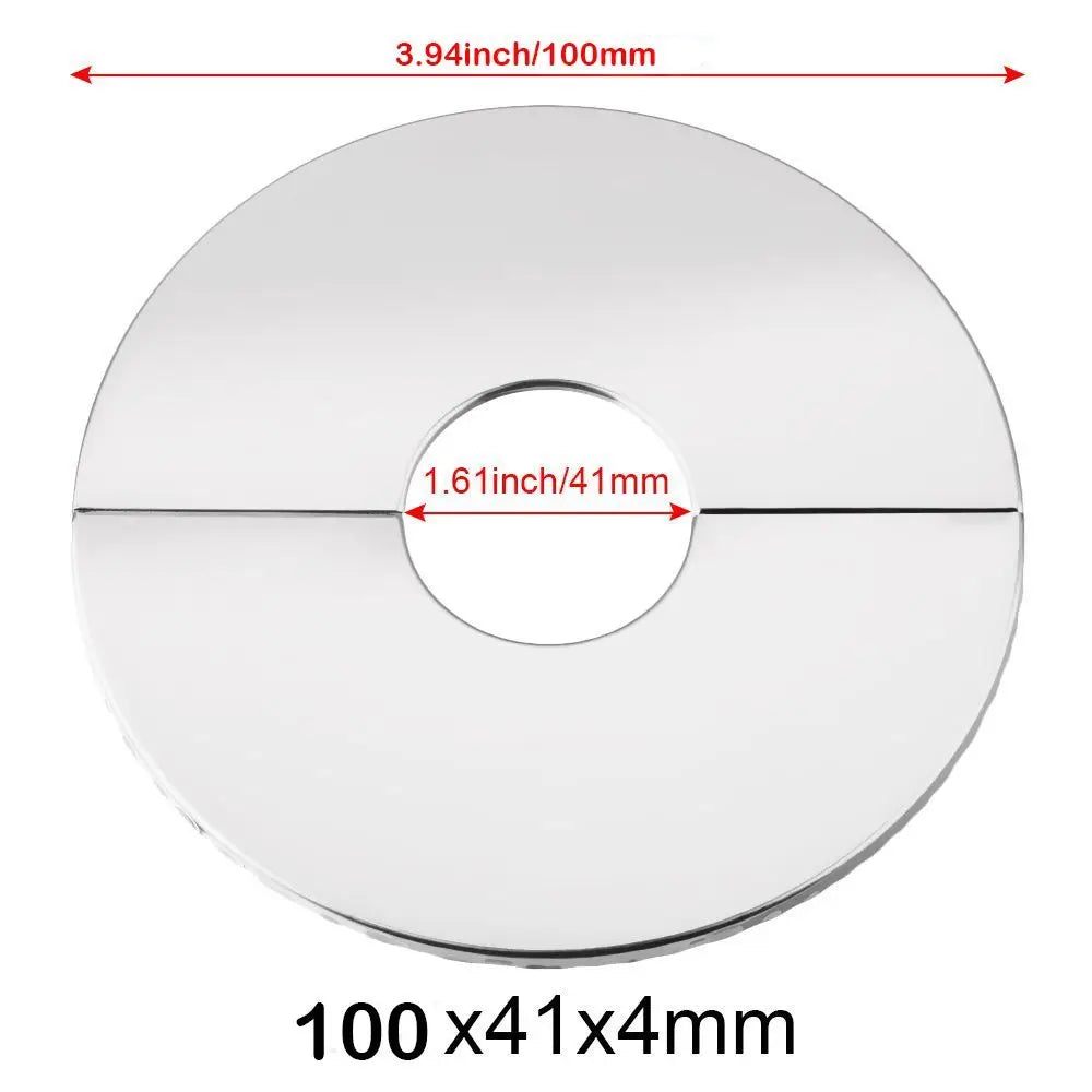 1PC Self-Adhesive Stainless Steel Faucet Decorative Cover Shower Chrome Finish Water Pipe Wall Covers Bathroom Accessories Oasis Select 100x41x4mm