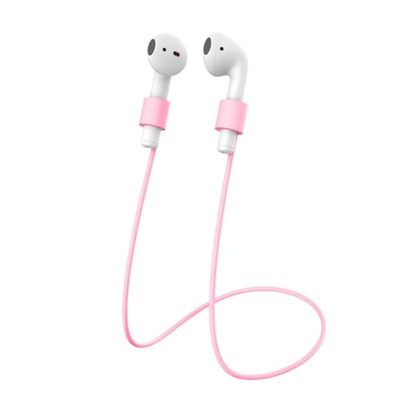 1/3pcs Silicone Strap Magnetic Anti-Lost Rope Bluetooth TWS Earphone Anti Lost Strap For Airpods 1/2/3 Gen Lenovo Earbuds Cord Oasis Select 1pcs Pink No Magnetic