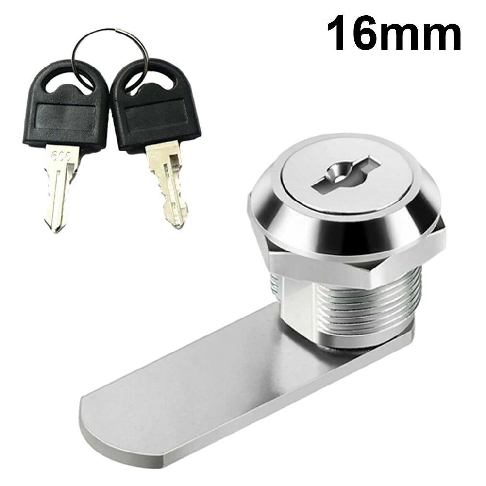 Drawer Cabinet Lock Mail Box Locker Cam Lock Cupboard Door Tongue Lock With 2 Key Furniture Hardware Oasis Select 16mm
