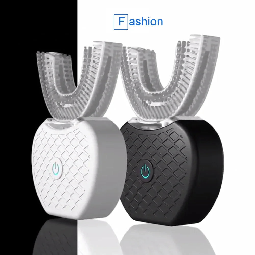 Ultrasonic Toothbrush,U Shape Toothbrush Ultrasonic Teeth Cleaner Teeth Whitening Lamp Adult Electric Automatic Toothbrush Oasis Select