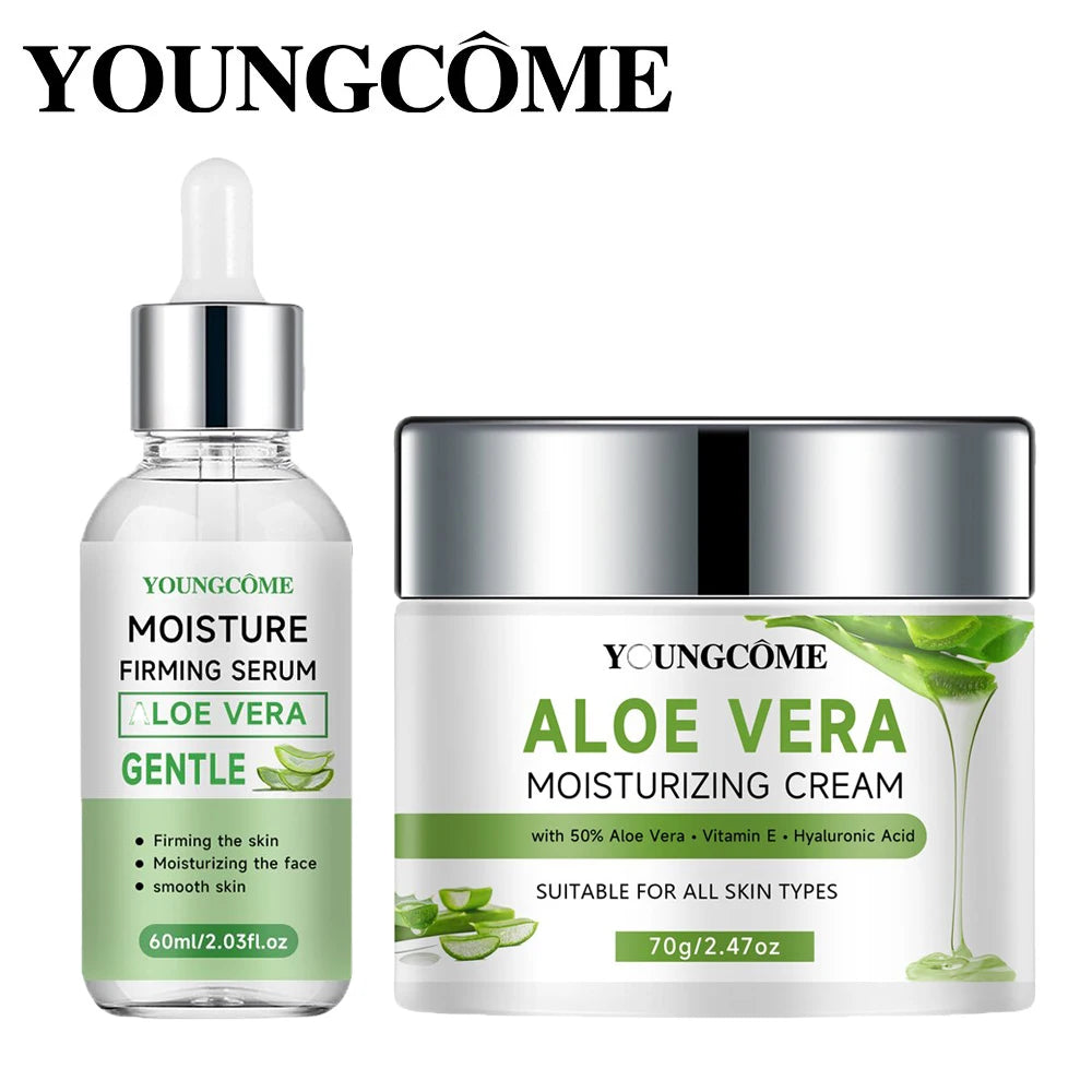 YOUNGCOME Aloe Vera Moisturizing Cream & Skincare Set Moisturizing Cream Set Oasis Select 60and 70