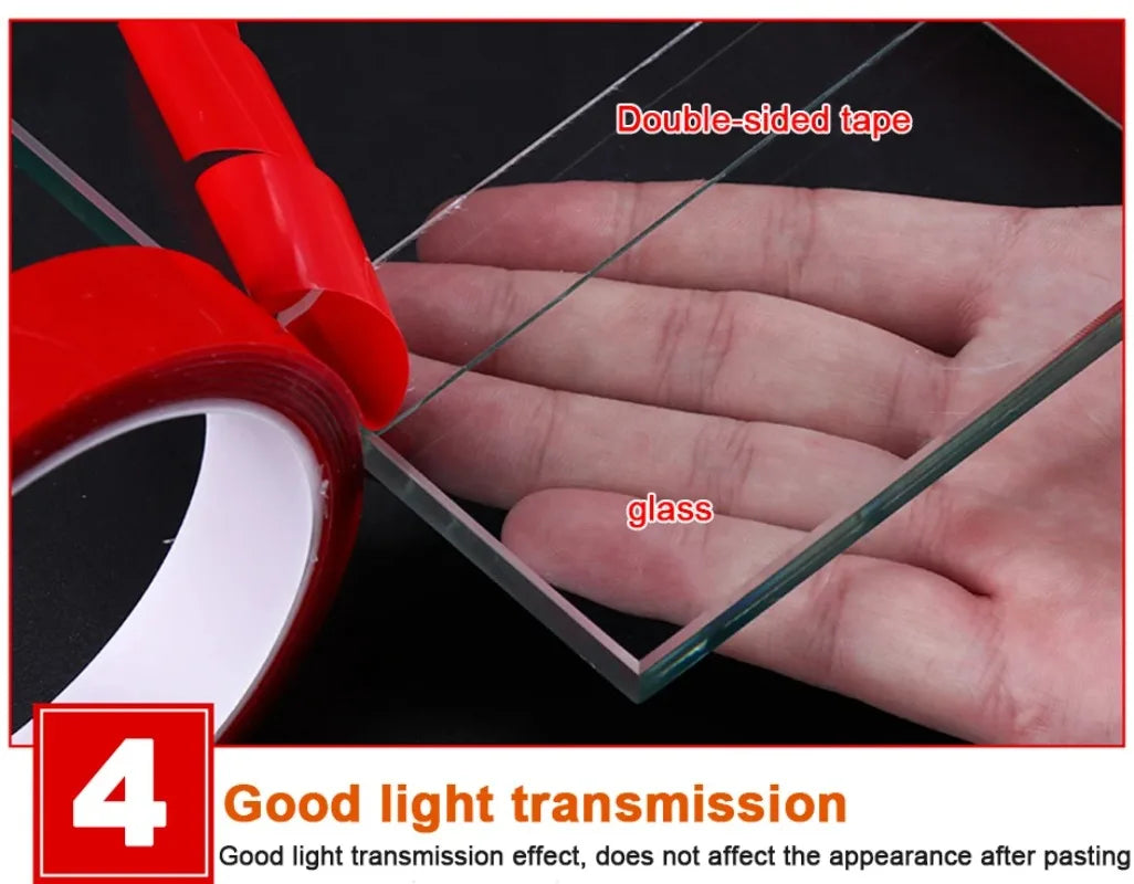 Transparent Acrylic Double Sided Tape Heavy Duty Nano Tape Traceless Washable Adhesive Sticker Clear Sticky Power Foam Tapes Oasis Select