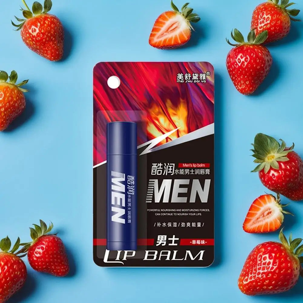 Men's Vitamin E Lip Balm – 4 Flavors, Repairs Dry Cracked Lips Men's Lip Balm Oasis Select