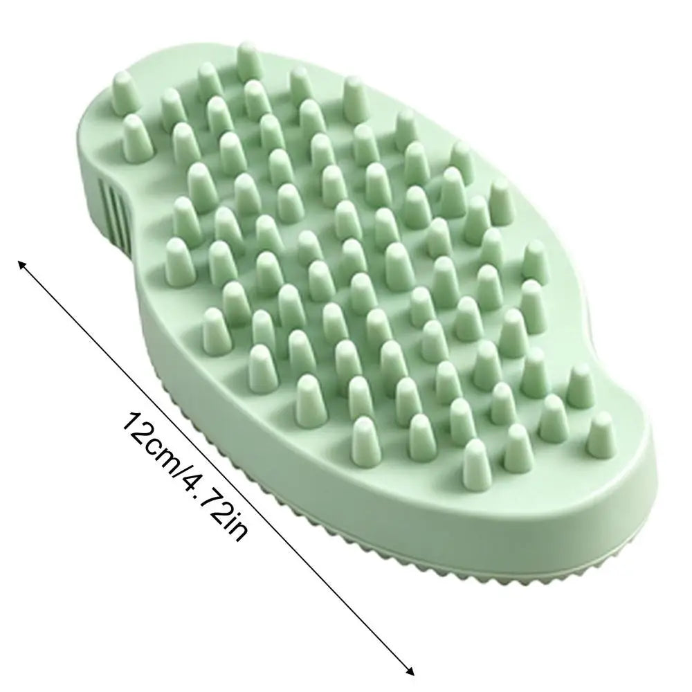 Double-Sided Rubber Pet Grooming Brush for Dogs & Cats