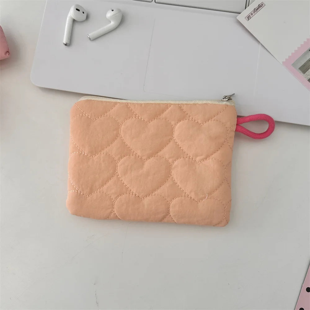 New Cute Candy Color Coin Purses Small Canvas Coin Wallet Lady Girls Earphone Coin Key Money Storage Bag Zipper Pouch Oasis Select Orange