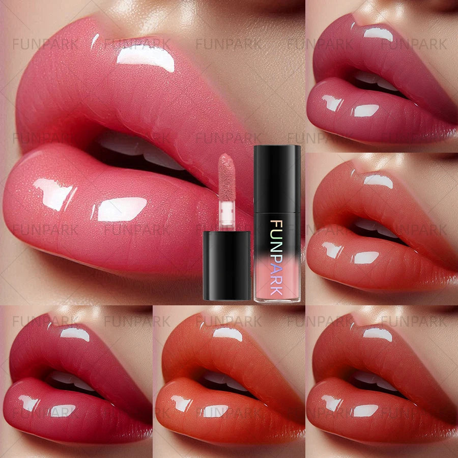 FUNPARK Moisturizing Lip Gloss – 15 Colors, High Pigment Lip Oil