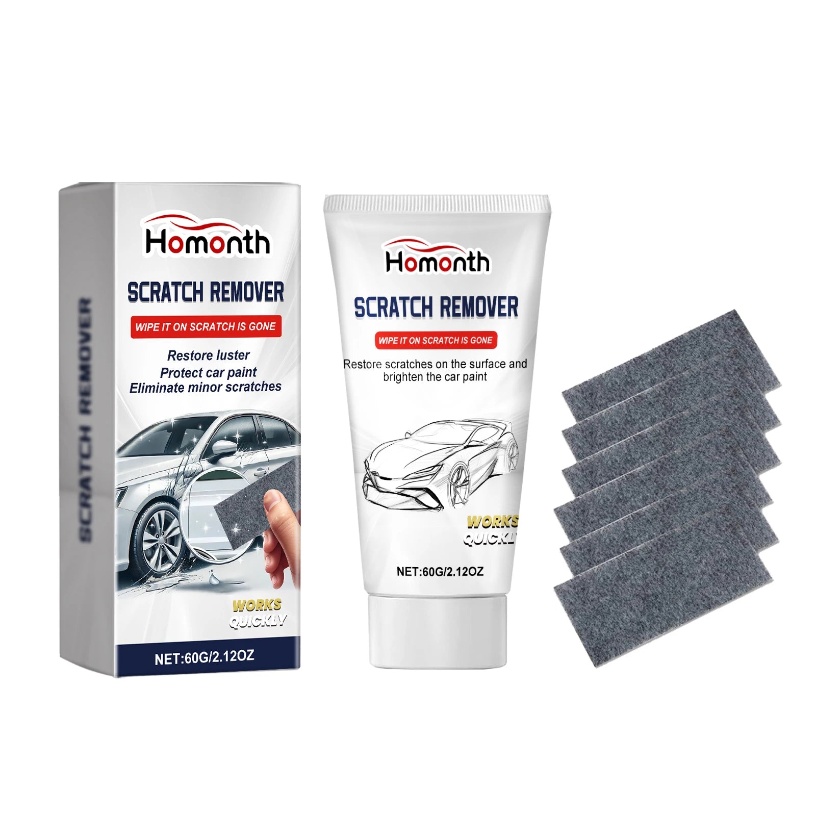 Car Scratch Remover Cream Automobile Polishing To Remove Vortex Marks Restore Vehicle Luster Paint Scratch Repair Car Care Tool Oasis Select 60g boxed