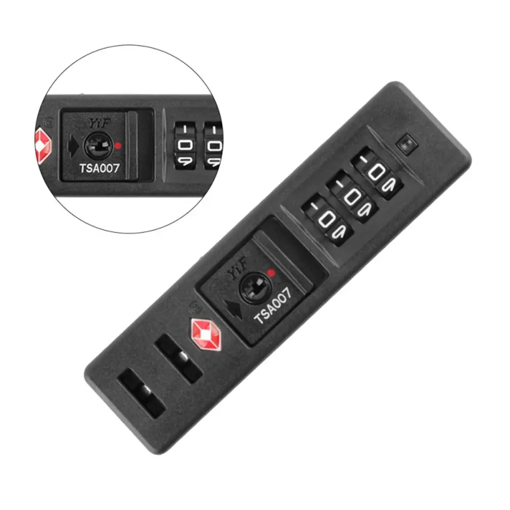 Portable TSA Customs Code Lock Protection Security 3 Digit Password Lock Weatherproof Anti-theft Luggage Safely Code Lock Oasis Select