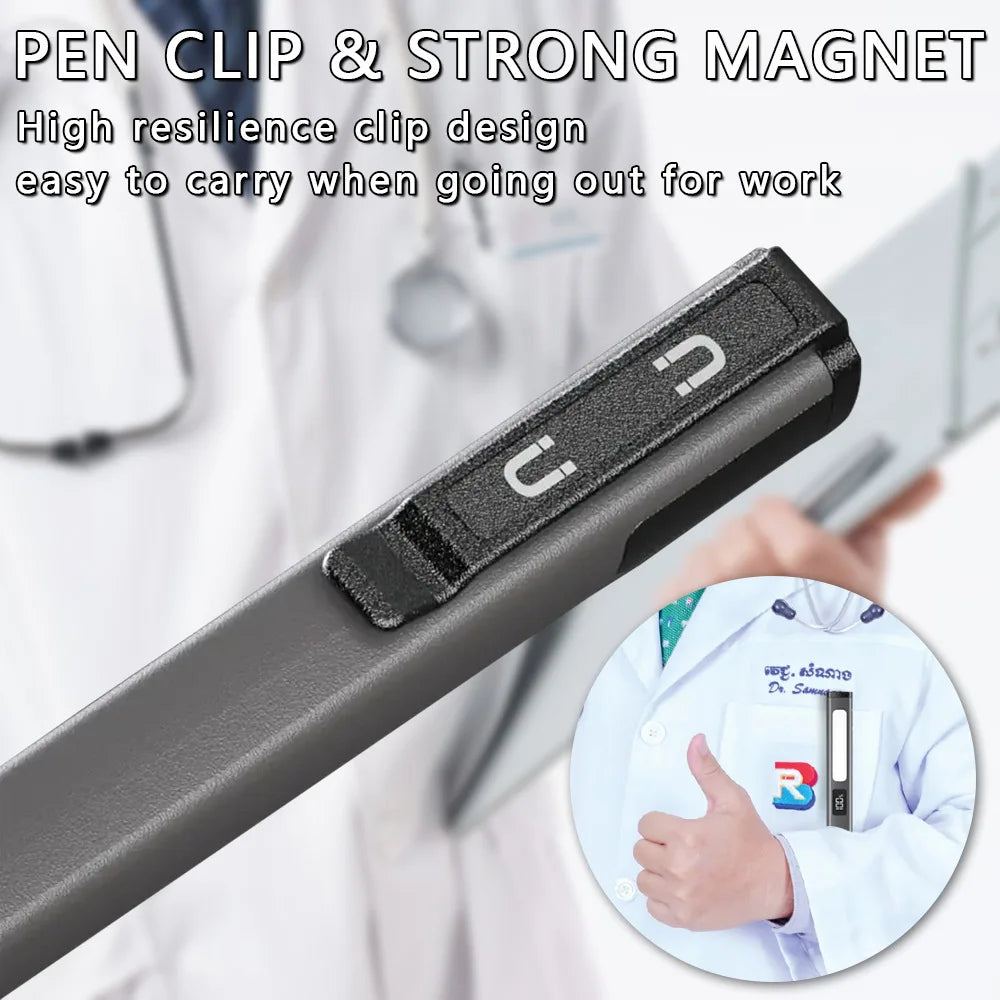 3 Light Source Flashlight Rechargeable Medical Pocket Penlight Magnetic Work Lighting Repair Medical Warning Pen Lamp with Clip Oasis Select