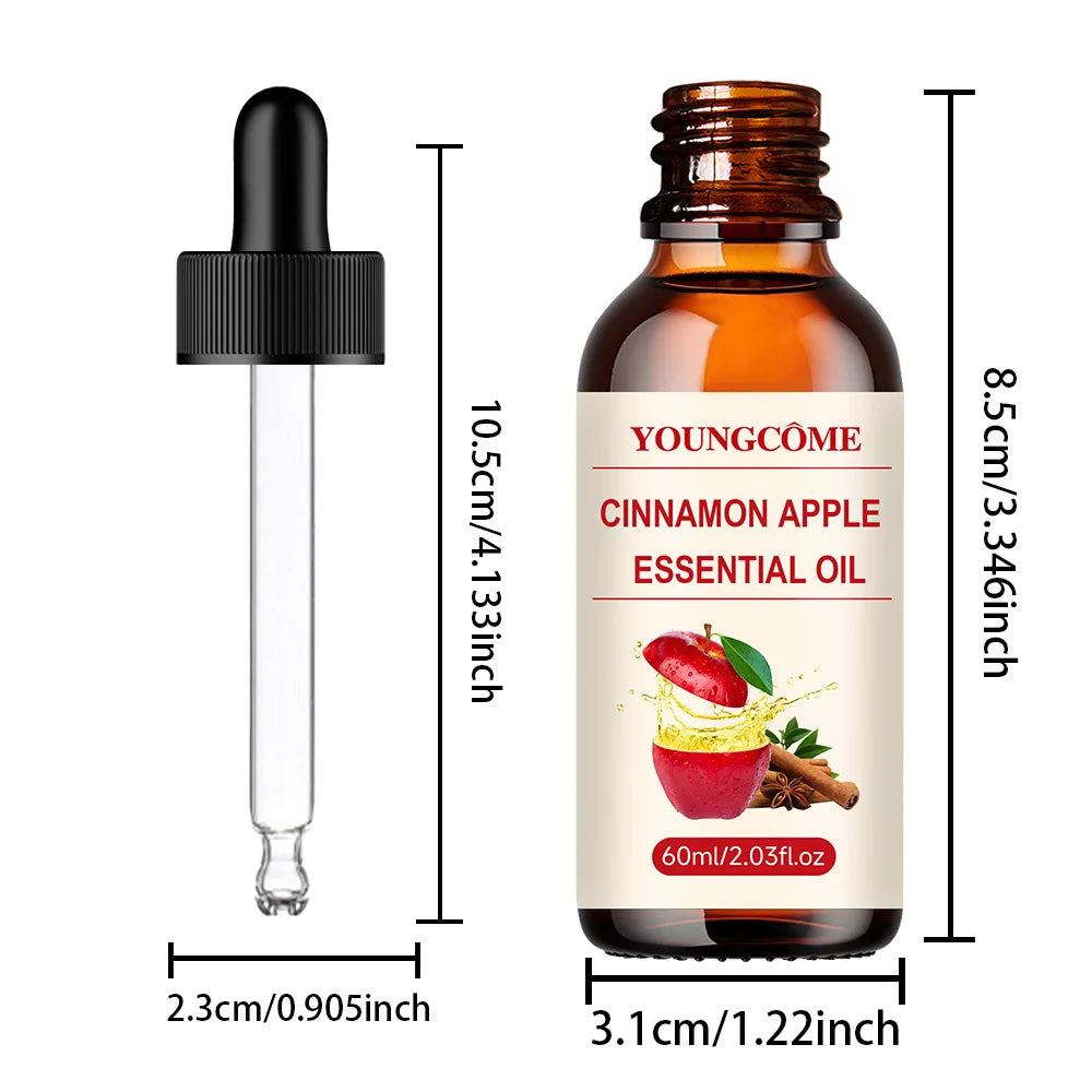 Cinnamon Apple Essential Oil 60ml – Diffuser, Candle & Soap Use Essential Oil Oasis Select